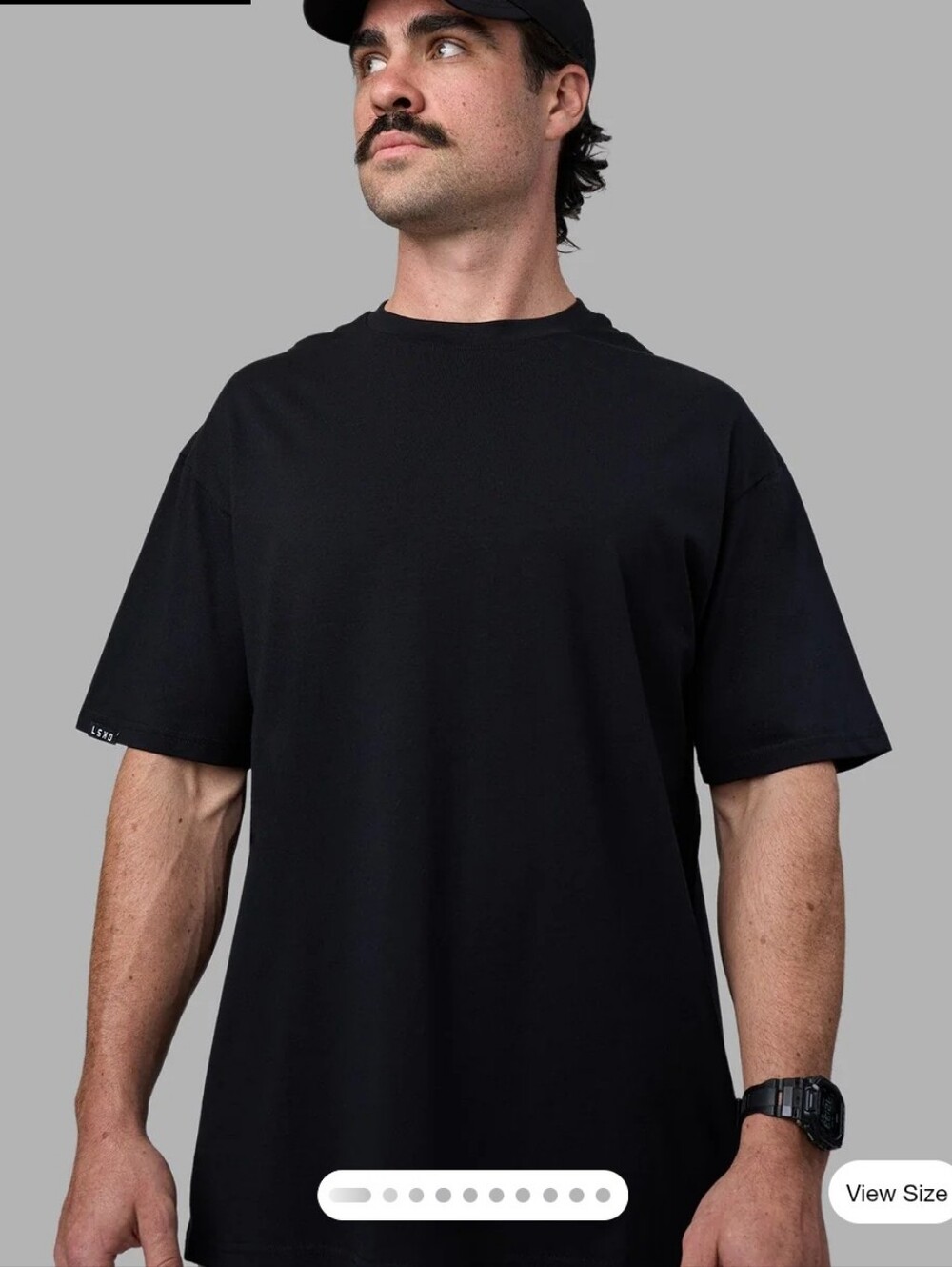LSKD Easy FLXCotton Tee Oversize - Black
